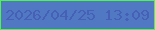 文字の大きさ：1、枠の色：49f744、背景の色：5179c3、文字の色：4660b6 無料ブログパーツのブログ時計
