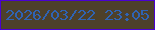 文字の大きさ：1、枠の色：4a01d2、背景の色：4d402b、文字の色：2f63b4 無料ブログパーツのブログ時計