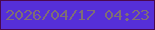 文字の大きさ：5、枠の色：4a084f、背景の色：562fd8、文字の色：7f6e75 無料ブログパーツのブログ時計