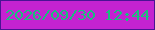文字の大きさ：5、枠の色：4a1394、背景の色：c423d1、文字の色：19bf7d 無料ブログパーツのブログ時計