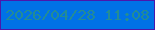 文字の大きさ：5、枠の色：4a17ac、背景の色：0072e6、文字の色：238c95 無料ブログパーツのブログ時計
