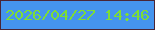 文字の大きさ：5、枠の色：4a2536、背景の色：4594ee、文字の色：7ddd36 無料ブログパーツのブログ時計
