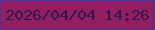 文字の大きさ：3、枠の色：4a30a9、背景の色：901e61、文字の色：34154e 無料ブログパーツのブログ時計