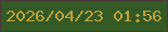 文字の大きさ：1、枠の色：4a3538、背景の色：335a24、文字の色：bfa23c 無料ブログパーツのブログ時計