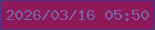 文字の大きさ：2、枠の色：4a3785、背景の色：8e1958、文字の色：7b60a7 無料ブログパーツのブログ時計