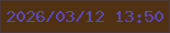 文字の大きさ：2、枠の色：4a393e、背景の色：503111、文字の色：5c48b7 無料ブログパーツのブログ時計