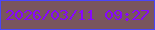 文字の大きさ：4、枠の色：4a45fa、背景の色：79555e、文字の色：8806fc 無料ブログパーツのブログ時計