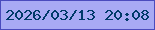 文字の大きさ：4、枠の色：4a4bbd、背景の色：a8aaf4、文字の色：003a6a 無料ブログパーツのブログ時計