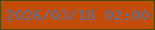 文字の大きさ：3、枠の色：4a4c15、背景の色：c14c05、文字の色：626d99 無料ブログパーツのブログ時計
