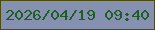 文字の大きさ：5、枠の色：4a4e0a、背景の色：8691b2、文字の色：1f5d22 無料ブログパーツのブログ時計