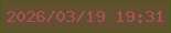 文字の大きさ：5、枠の色：4a5b16、背景の色：635030、文字の色：ac5057 無料ブログパーツのブログ時計