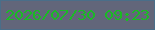 文字の大きさ：1、枠の色：4a6e89、背景の色：62667a、文字の色：1abb24 無料ブログパーツのブログ時計
