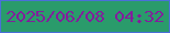 文字の大きさ：2、枠の色：4a6fd8、背景の色：2a9b6b、文字の色：821e9c 無料ブログパーツのブログ時計