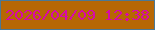 文字の大きさ：3、枠の色：4a7895、背景の色：b66705、文字の色：d809a9 無料ブログパーツのブログ時計