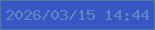文字の大きさ：3、枠の色：4a7c9c、背景の色：3956c5、文字の色：5c89c4 無料ブログパーツのブログ時計