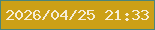 文字の大きさ：5、枠の色：4a857b、背景の色：cca017、文字の色：f6edd7 無料ブログパーツのブログ時計