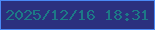 文字の大きさ：5、枠の色：4a89f5、背景の色：2b307e、文字の色：1d7987 無料ブログパーツのブログ時計