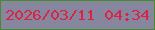 文字の大きさ：3、枠の色：4a8a2a、背景の色：87869f、文字の色：d82445 無料ブログパーツのブログ時計