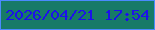 文字の大きさ：5、枠の色：4a8afe、背景の色：177a68、文字の色：1c10eb 無料ブログパーツのブログ時計