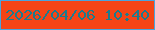 文字の大きさ：3、枠の色：4aa4dd、背景の色：f54416、文字の色：1b7b8e 無料ブログパーツのブログ時計