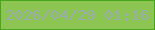 文字の大きさ：5、枠の色：4aa71b、背景の色：8dc552、文字の色：9aabae 無料ブログパーツのブログ時計