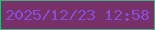 文字の大きさ：1、枠の色：4aab81、背景の色：783068、文字の色：864ed6 無料ブログパーツのブログ時計