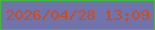 文字の大きさ：2、枠の色：4ab44c、背景の色：7174ab、文字の色：c74d23 無料ブログパーツのブログ時計