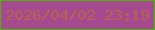 文字の大きさ：2、枠の色：4ab605、背景の色：a54a8e、文字の色：b66351 無料ブログパーツのブログ時計
