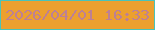 文字の大きさ：1、枠の色：4ac3b9、背景の色：eca02f、文字の色：bd8095 無料ブログパーツのブログ時計