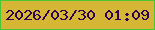 文字の大きさ：4、枠の色：4ac636、背景の色：d6b635、文字の色：2d014f 無料ブログパーツのブログ時計