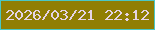 文字の大きさ：5、枠の色：4ac7c5、背景の色：907e03、文字の色：e4d4e5 無料ブログパーツのブログ時計