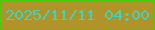 文字の大きさ：2、枠の色：4ac90d、背景の色：b09329、文字の色：3fd3bc 無料ブログパーツのブログ時計