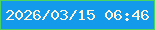 文字の大きさ：3、枠の色：4ad563、背景の色：149aeb、文字の色：fff1da 無料ブログパーツのブログ時計