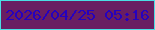 文字の大きさ：1、枠の色：4adee4、背景の色：691e62、文字の色：2601be 無料ブログパーツのブログ時計