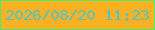 文字の大きさ：1、枠の色：4aec68、背景の色：fab123、文字の色：53c4c0 無料ブログパーツのブログ時計
