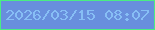 文字の大きさ：1、枠の色：4aed83、背景の色：688fdd、文字の色：87bef5 無料ブログパーツのブログ時計