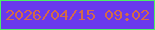 文字の大きさ：1、枠の色：4af066、背景の色：6a39ed、文字の色：d36a49 無料ブログパーツのブログ時計