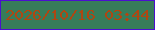 文字の大きさ：5、枠の色：4b0fcf、背景の色：377c5a、文字の色：af4612 無料ブログパーツのブログ時計