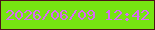 文字の大きさ：5、枠の色：4b1418、背景の色：76e412、文字の色：d969f5 無料ブログパーツのブログ時計