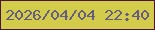 文字の大きさ：3、枠の色：4b1439、背景の色：d3cc4b、文字の色：665c81 無料ブログパーツのブログ時計