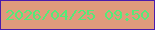 文字の大きさ：1、枠の色：4b1bac、背景の色：e09b7c、文字の色：55ea78 無料ブログパーツのブログ時計
