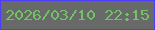 文字の大きさ：2、枠の色：4b3df9、背景の色：686a6a、文字の色：71c366 無料ブログパーツのブログ時計