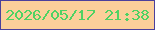 文字の大きさ：1、枠の色：4b409c、背景の色：fbcf9a、文字の色：4ed263 無料ブログパーツのブログ時計