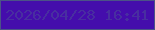 文字の大きさ：3、枠の色：4b5287、背景の色：440dac、文字の色：482ea0 無料ブログパーツのブログ時計