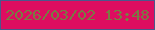 文字の大きさ：5、枠の色：4b578c、背景の色：dd0d60、文字の色：787c42 無料ブログパーツのブログ時計