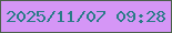 文字の大きさ：4、枠の色：4b604a、背景の色：d596f6、文字の色：297b87 無料ブログパーツのブログ時計