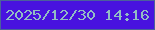 文字の大きさ：1、枠の色：4b609b、背景の色：4812df、文字の色：92bdc4 無料ブログパーツのブログ時計