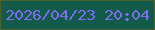 文字の大きさ：2、枠の色：4b632e、背景の色：125a4a、文字の色：7e6cf1 無料ブログパーツのブログ時計