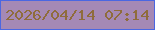文字の大きさ：3、枠の色：4b67e1、背景の色：a589b5、文字の色：8f6c3c 無料ブログパーツのブログ時計