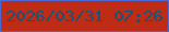文字の大きさ：2、枠の色：4b68d6、背景の色：bf2c15、文字の色：185277 無料ブログパーツのブログ時計